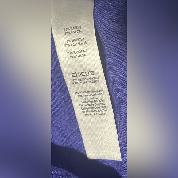 Chico's Women's Blazer, Purple, Open Jacket with side Zipper Pockets Size 3, NWT - Picture 2 of 13